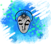 A Spiritual Woman in Blue skye