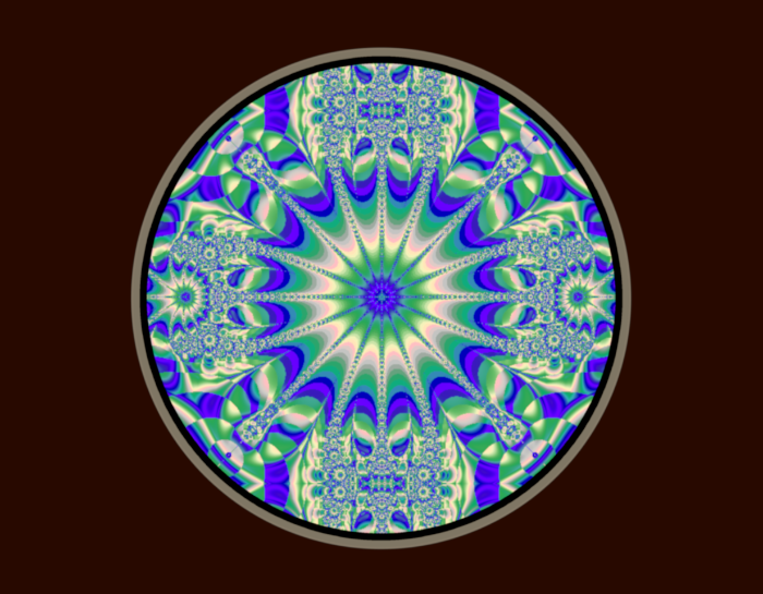 Breathe Blue Mandala Fractal