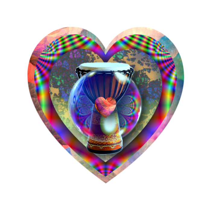 Drum in a Heart Bubble